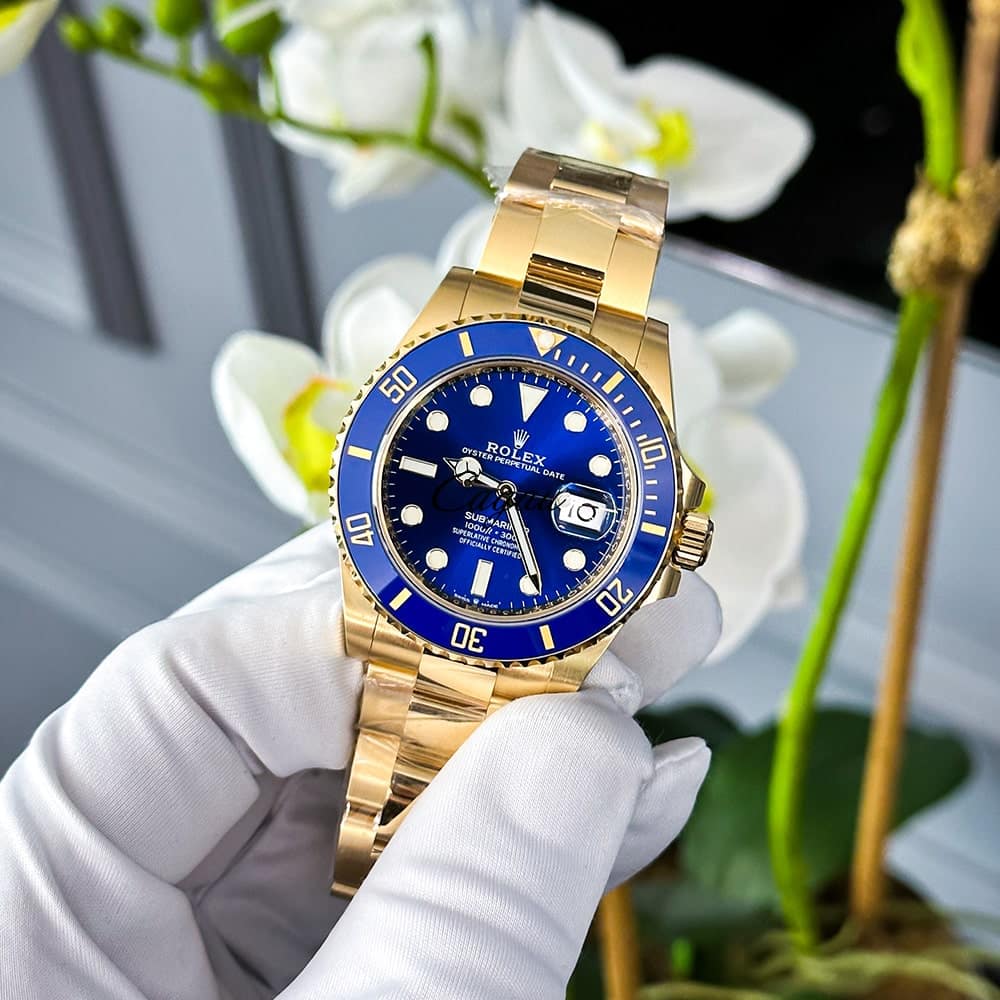 Rolex Submariner Date 41 mm 18ct жълто злато Oyster Royal Blue Dial 2 1